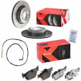 BREMBO Bremsbelagsatz, Scheibenbremse P 06 038X + Bremsscheibe 09.A270.1X + Warnkontakt, Bremsbelagverschleiß A 00 212