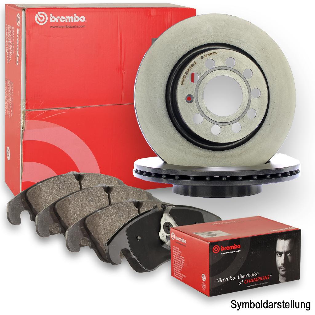 BREMBO Bremsbelagsatz, Scheibenbremse P 83 185 + Bremsscheibe 09.E531.11