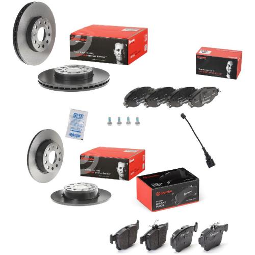 BREMBO Bremsscheibe 09.9145.11 + Bremsbelagsatz, Scheibenbremse P 85 147 + Bremsbelagsatz, Scheibenbremse P 85 191 + Warnkontakt, Bremsbelagverschleiß A 00 492 + Bremsscheibe 08.B413.11 Bild BREMBO Bremsscheibe 09.9145.11 + Bremsbelagsatz, Scheibenbremse P 85 147 + Bremsbelagsatz, Scheibenbremse P 85 191 + Warnkontakt, Bremsbelagverschleiß A 00 492 + Bremsscheibe 08.B413.11