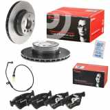 BREMBO Warnkontakt, Bremsbelagverschleiß A 00 228 + Bremsscheibe 09.C894.11 + Bremsbelagsatz, Scheibenbremse P 06 057