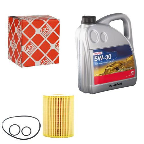FEBI BILSTEIN Ölfilter 109709 + Motoröl 32942 Bild FEBI BILSTEIN Ölfilter 109709 + Motoröl 32942