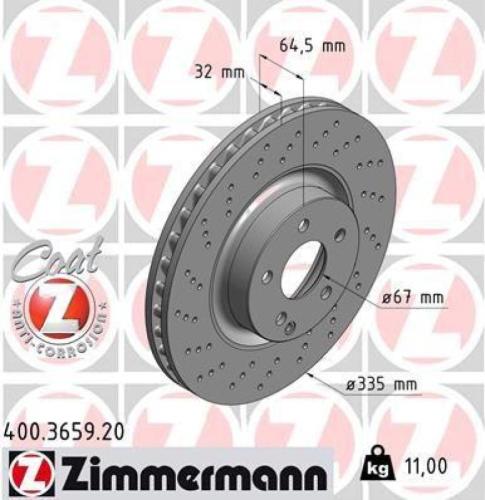 ZIMMERMANN Bremsbelagsatz, Scheibenbremse 23960.175.1 + Bremsscheibe 400.3659.20 BREMBO Warnkontakt, Bremsbelagverschleiß A 00 470 Bild ZIMMERMANN Bremsbelagsatz, Scheibenbremse 23960.175.1 + Bremsscheibe 400.3659.20 BREMBO Warnkontakt, Bremsbelagverschleiß A 00 470