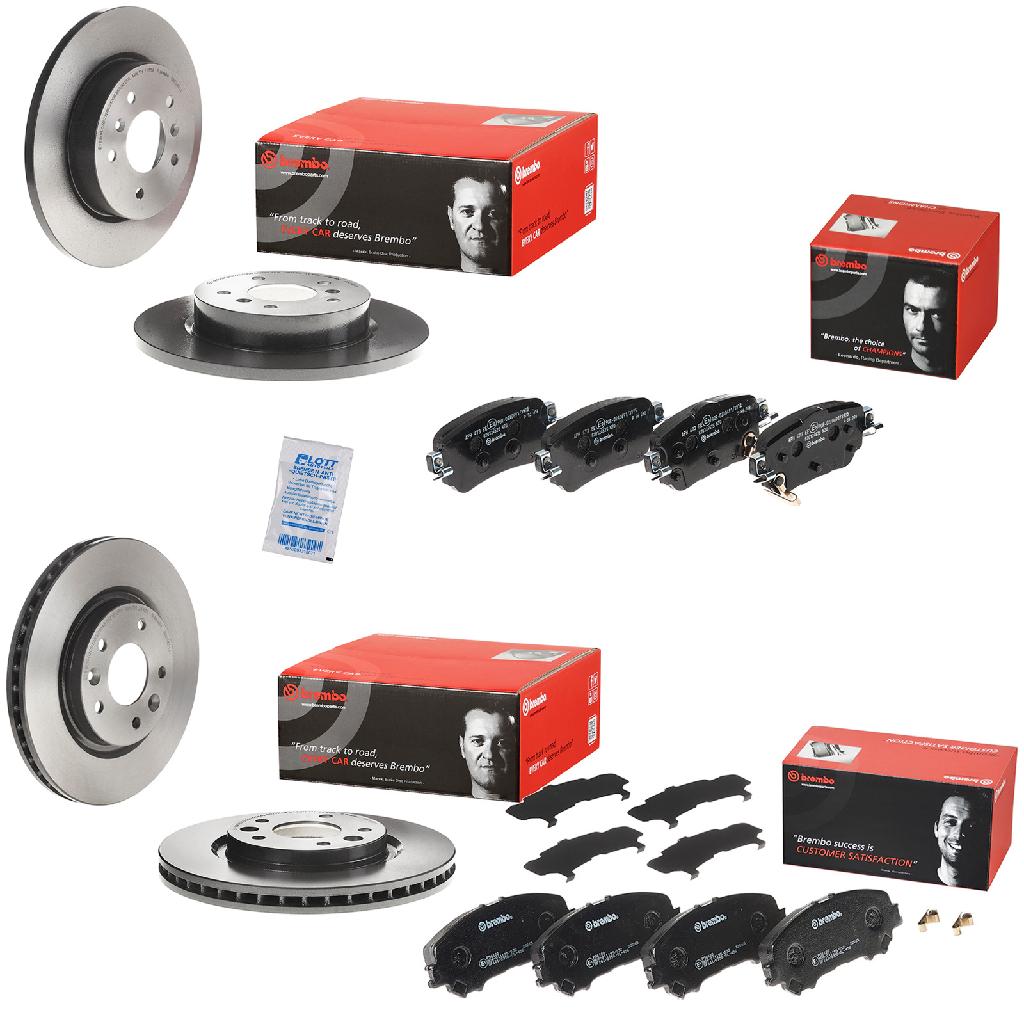 BREMBO Bremsscheibe 09.C545.11 + Bremsbelagsatz, Scheibenbremse P 56 100 + Bremsscheibe 08.C546.11 + Bremsbelagsatz, Scheibenbremse P 56 098