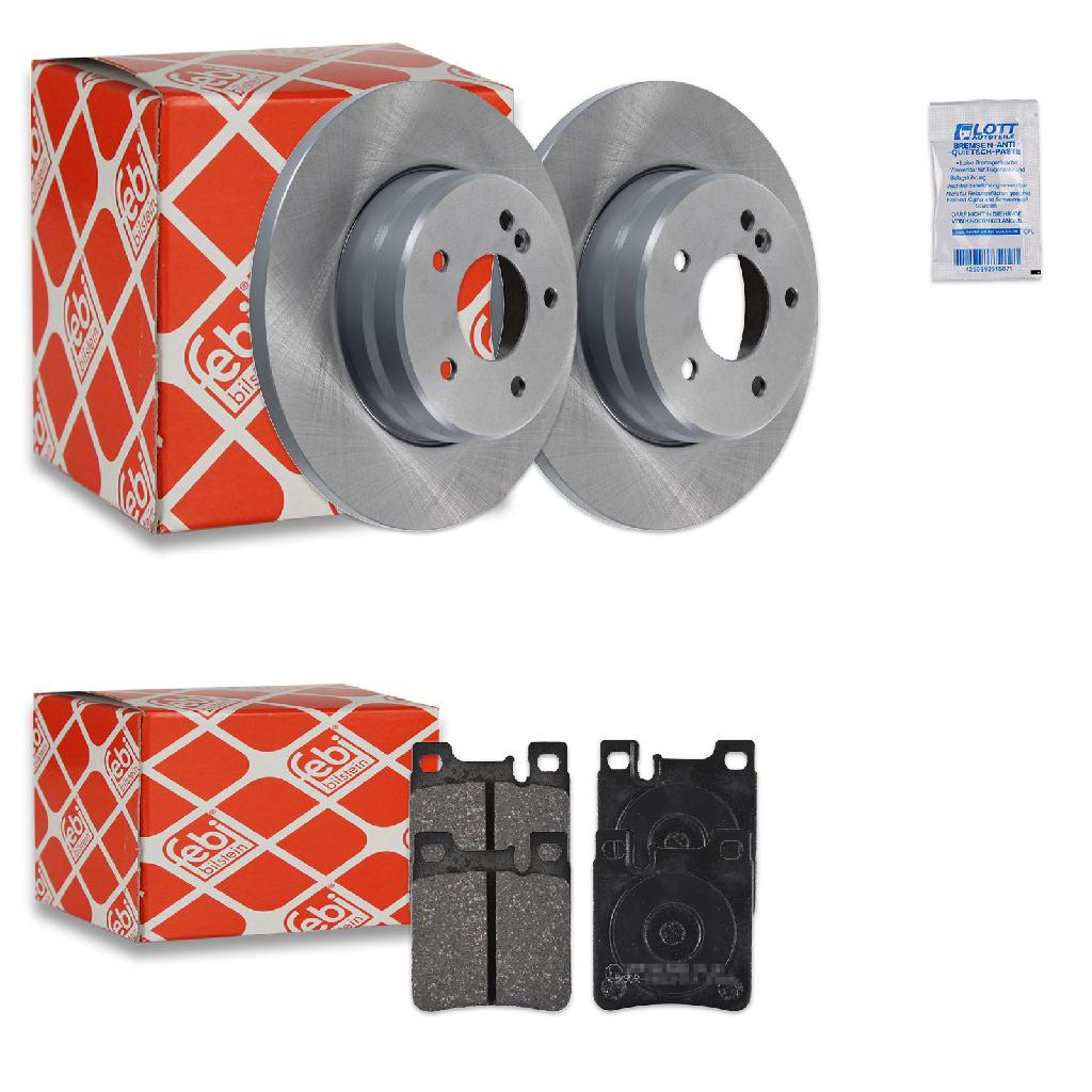 FEBI BILSTEIN Bremsbelagsatz, Scheibenbremse 16158 + Bremsscheibe 17829