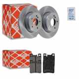 FEBI BILSTEIN Bremsbelagsatz, Scheibenbremse 16158 + Bremsscheibe 17829