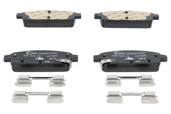 ATE Bremsbelagsatz, Scheibenbremse 13.0470-7309.2 + Bremsscheibe 24.0123-0116.1 Bild ATE Bremsbelagsatz, Scheibenbremse 13.0470-7309.2 + Bremsscheibe 24.0123-0116.1