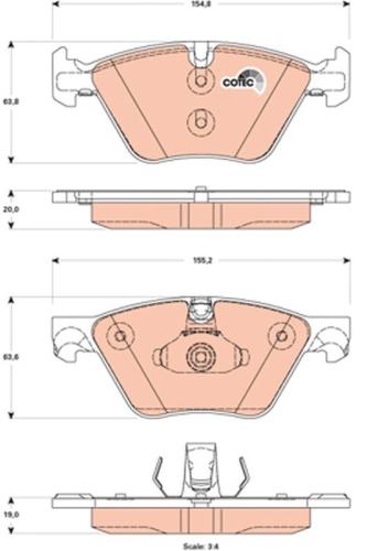 TRW Warnkontakt, Bremsbelagverschleiß GIC339 + Warnkontakt, Bremsbelagverschleiß GIC327 + Bremsbelagsatz, Scheibenbremse GDB1840 + Bremsscheibe DF6616S + Bremsscheibe DF6617S + Bremsbelagsatz, Scheibenbremse GDB1882 Bild TRW Warnkontakt, Bremsbelagverschleiß GIC339 + Warnkontakt, Bremsbelagverschleiß GIC327 + Bremsbelagsatz, Scheibenbremse GDB1840 + Bremsscheibe DF6616S + Bremsscheibe DF6617S + Bremsbelagsatz, Scheibenbremse GDB1882