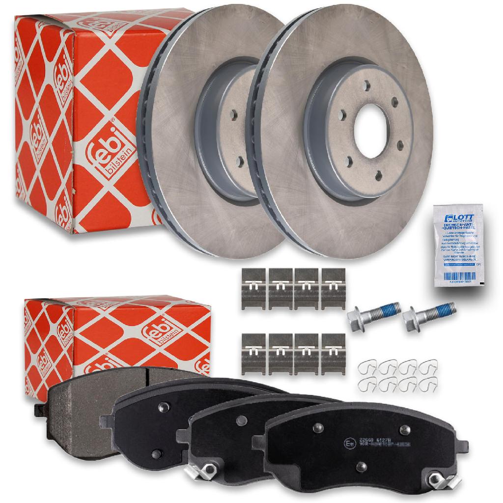 FEBI BILSTEIN Bremsbelagsatz, Scheibenbremse 116229 + Bremsscheibe 107222