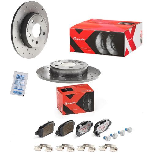 BREMBO Bremsscheibe 08.7627.1X + Bremsbelagsatz, Scheibenbremse P 59 038X Bild BREMBO Bremsscheibe 08.7627.1X + Bremsbelagsatz, Scheibenbremse P 59 038X