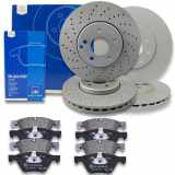 ATE Bremsbelagsatz, Scheibenbremse 13.0460-4880.2 + Bremsscheibe 24.0122-0302.1 + Bremsscheibe 24.0130-0301.2 + Bremsbelagsatz, Scheibenbremse 13.0460-7304.2 + Warnkontakt, Bremsbelagverschleiß 24.8190-0067.2