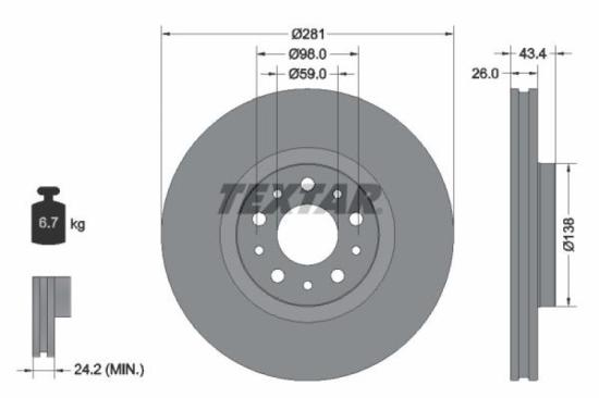 TEXTAR Bremsscheibe 92271703 + Bremsscheibe 92304803 + Bremsbelagsatz, Scheibenbremse 2247601 + Bremsbelagsatz, Scheibenbremse 2244901 Bild TEXTAR Bremsscheibe 92271703 + Bremsscheibe 92304803 + Bremsbelagsatz, Scheibenbremse 2247601 + Bremsbelagsatz, Scheibenbremse 2244901
