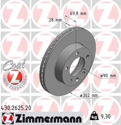 ZIMMERMANN Bremsscheibe 430.2625.20 + Bremsbelagsatz, Scheibenbremse 25147.180.1 + Bremsscheibe 430.2626.20 + Bremsbelagsatz, Scheibenbremse 25172.180.1 Bild ZIMMERMANN Bremsscheibe 430.2625.20 + Bremsbelagsatz, Scheibenbremse 25147.180.1 + Bremsscheibe 430.2626.20 + Bremsbelagsatz, Scheibenbremse 25172.180.1