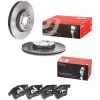 BREMBO Bremsscheibe 09.C138.11 + Bremsbelagsatz, Scheibenbremse P 24 057