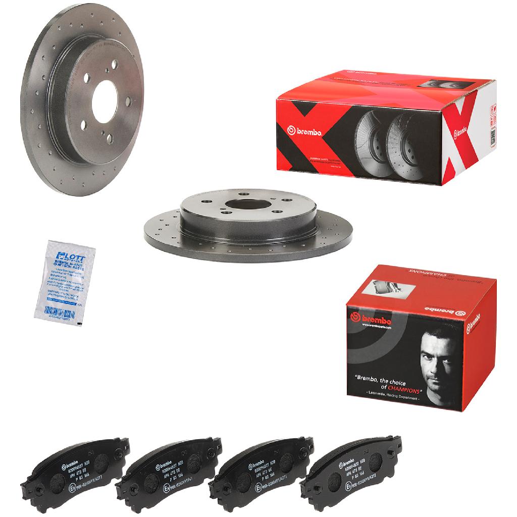 BREMBO Bremsscheibe 08.D418.1X + Bremsbelagsatz, Scheibenbremse P 83 166