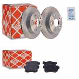 FEBI BILSTEIN Bremsbelagsatz, Scheibenbremse 16873 + Bremsscheibe 108525