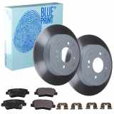 BLUE PRINT Bremsscheibe ADG043202 + Bremsbelagsatz, Scheibenbremse ADG042165