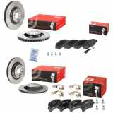 BREMBO Bremsscheibe 09.A200.11 + Bremsscheibe 09.C306.11 + Bremsbelagsatz, Scheibenbremse P 85 108 + Bremsbelagsatz, Scheibenbremse P 85 131