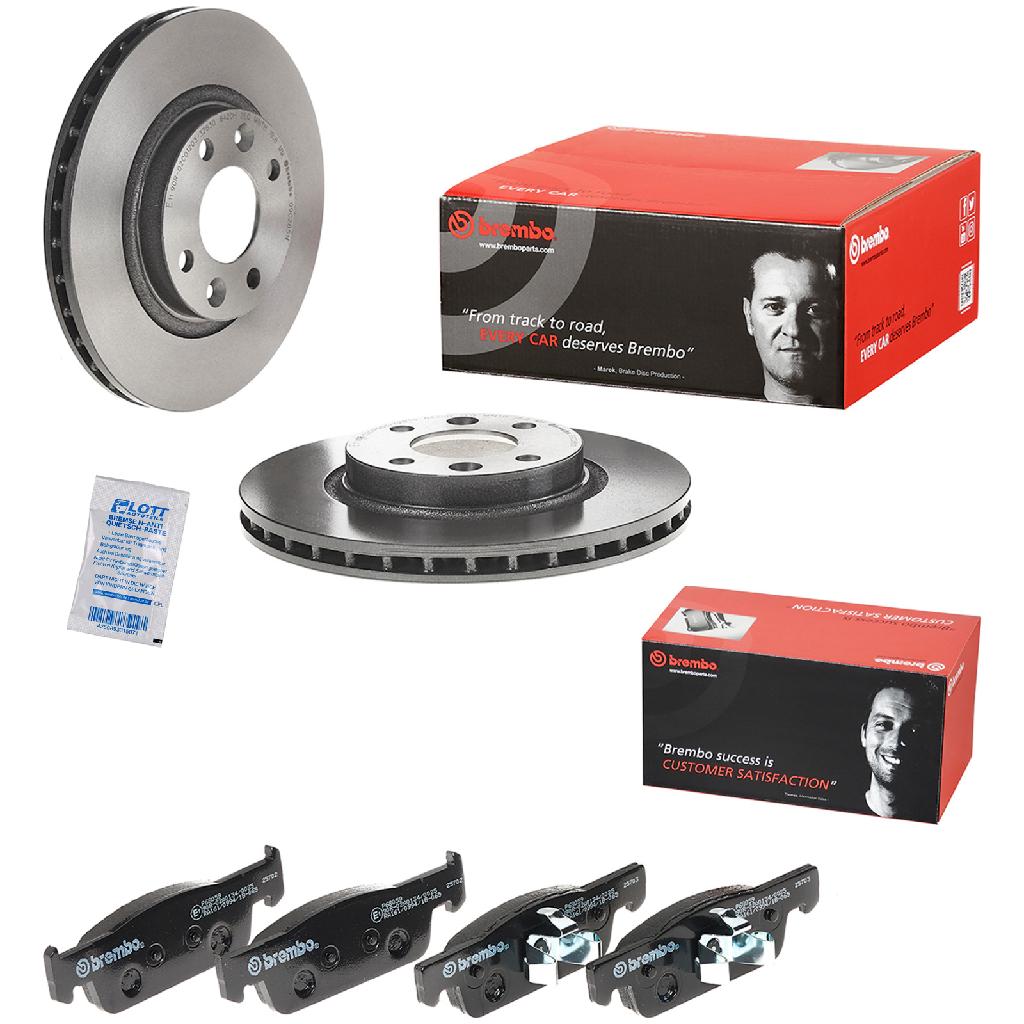 BREMBO Bremsbelagsatz, Scheibenbremse P 68 059 + Bremsscheibe 09.C285.11