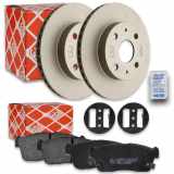 FEBI BILSTEIN Bremsbelagsatz, Scheibenbremse 16662 + Bremsscheibe 28443