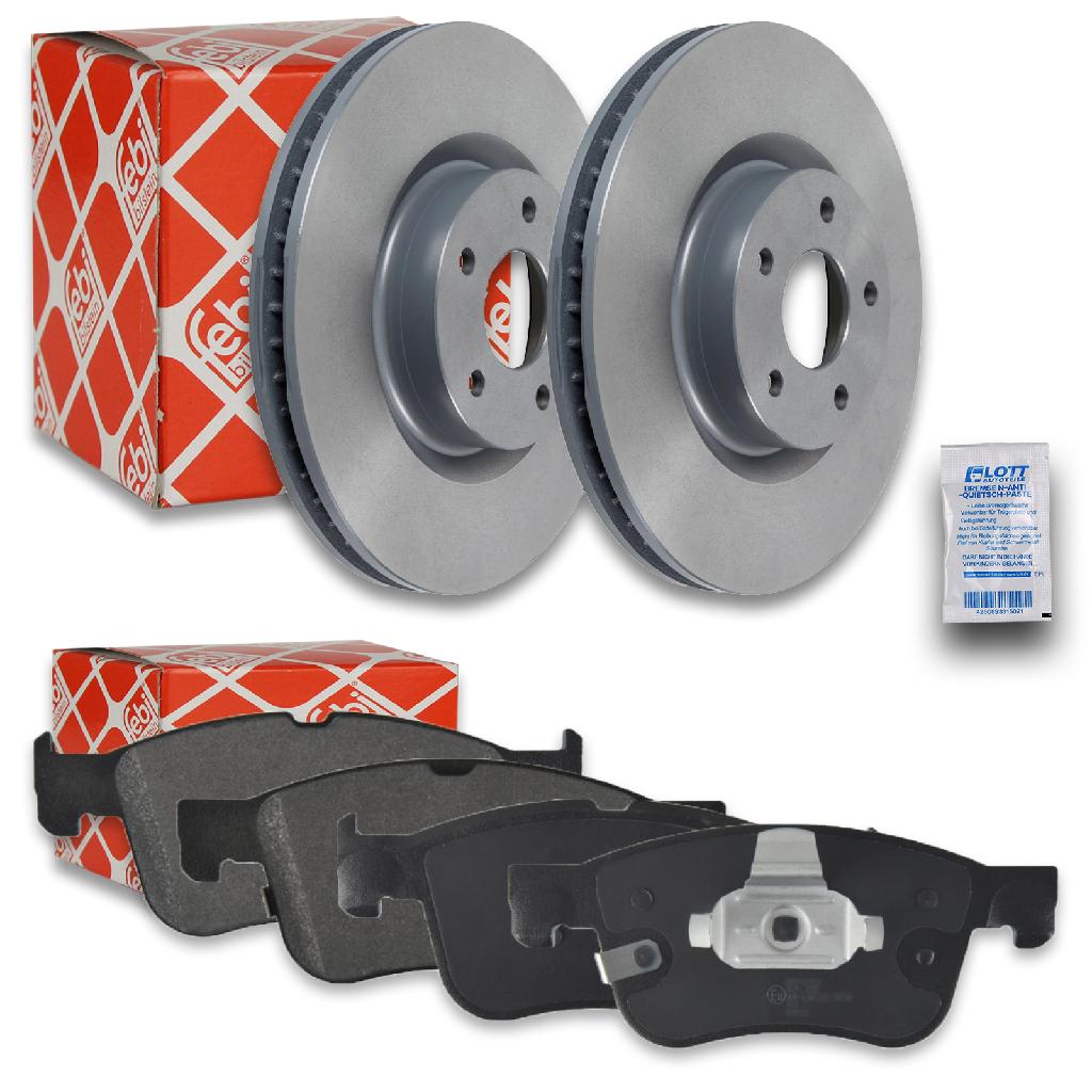 FEBI BILSTEIN Bremsscheibe 171480 + Bremsbelagsatz, Scheibenbremse 172179