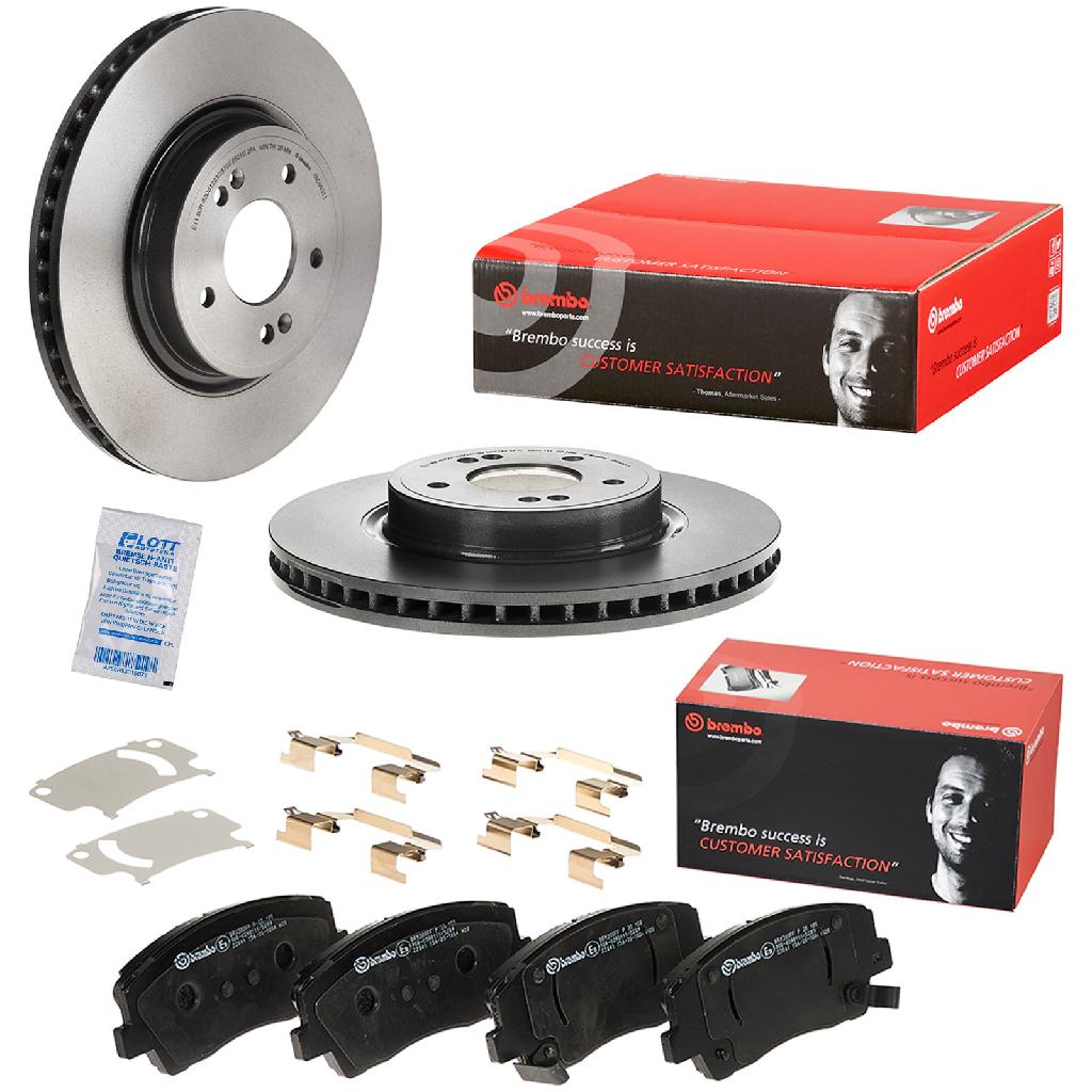BREMBO Bremsbelagsatz, Scheibenbremse P 30 108 + Bremsscheibe 09.D993.11
