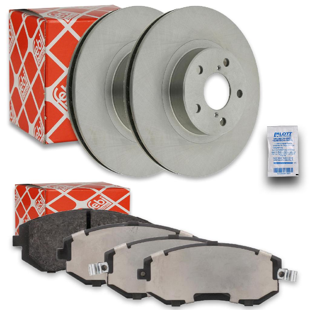 FEBI BILSTEIN Bremsscheibe 26049 + Bremsbelagsatz, Scheibenbremse 16643