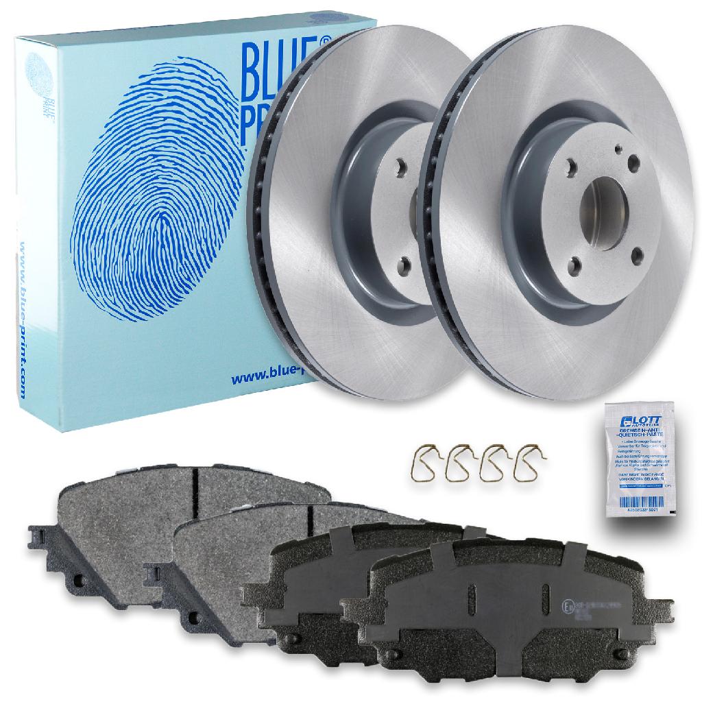 BLUE PRINT Bremsbelagsatz, Scheibenbremse ADM542110 + Bremsscheibe ADM543135