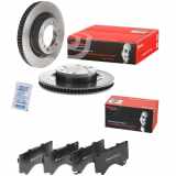 BREMBO Bremsbelagsatz, Scheibenbremse P 83 107 + Bremsscheibe 09.B634.11