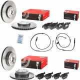 BREMBO Warnkontakt, Bremsbelagverschleiß A 00 434 + Warnkontakt, Bremsbelagverschleiß A 00 442 + Bremsbelagsatz, Scheibenbremse P 06 049 + Bremsbelagsatz, Scheibenbremse P 06 056 + Bremsscheibe 09.9921.11 + Bremsscheibe 09.9924.11