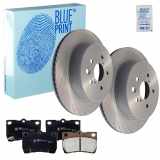 BLUE PRINT Bremsscheibe ADT343203 + Bremsbelagsatz, Scheibenbremse ADT342156