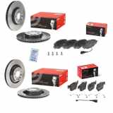 BREMBO Bremsscheibe 09.9772.11 + Bremsscheibe 09.A200.11 + Bremsbelagsatz, Scheibenbremse P 85 184 + Bremsbelagsatz, Scheibenbremse P 85 126 + Warnkontakt, Bremsbelagverschleiß A 00 492