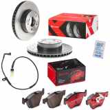 BREMBO Warnkontakt, Bremsbelagverschleiß A 00 228 + Bremsbelagsatz, Scheibenbremse P 06 057X + Bremsscheibe 09.9172.1X