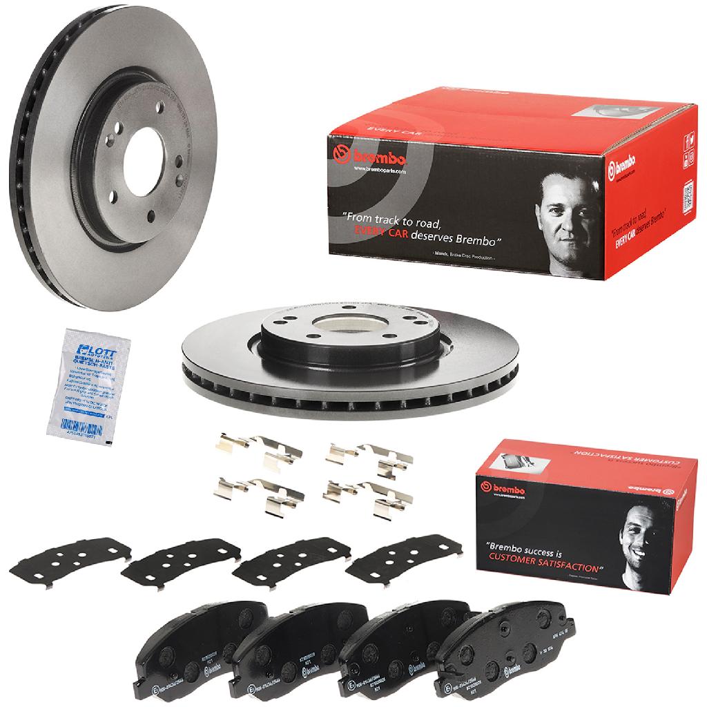 BREMBO Bremsbelagsatz, Scheibenbremse P 30 036 + Bremsscheibe 09.D724.11