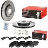 BREMBO Bremsbelagsatz, Scheibenbremse P 30 036 + Bremsscheibe 09.D724.11