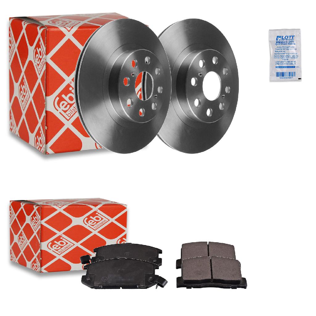 FEBI BILSTEIN Bremsscheibe 108630 + Bremsbelagsatz, Scheibenbremse 116383