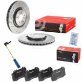 BREMBO Bremsbelagsatz, Scheibenbremse P 50 053 + Bremsscheibe 09.A731.11 + Warnkontakt, Bremsbelagverschleiß A 00 377