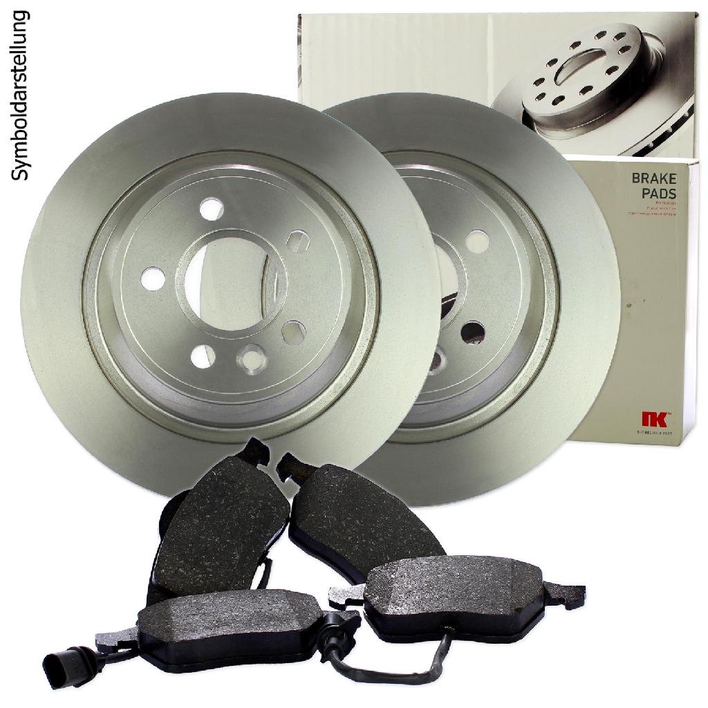 NK Bremsscheibe 202571 + Bremsbelagsatz, Scheibenbremse 222567