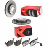 BREMBO Bremsscheibe 09.9167.1X + Bremsbelagsatz, Scheibenbremse P 85 072X