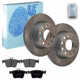 BLUE PRINT Bremsbelagsatz, Scheibenbremse ADV184243 + Bremsscheibe ADBP430012