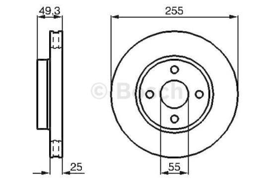 BOSCH Bremsbelagsatz, Scheibenbremse 0 986 424 735 + Bremsscheibe 0 986 479 084 Bild BOSCH Bremsbelagsatz, Scheibenbremse 0 986 424 735 + Bremsscheibe 0 986 479 084
