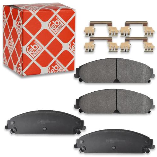 FEBI BILSTEIN Bremsbelagsatz, Scheibenbremse 116109 + Bremsbelagsatz, Scheibenbremse 116112 + Bremsscheibe 43944 + Bremsscheibe 44014 Bild FEBI BILSTEIN Bremsbelagsatz, Scheibenbremse 116109 + Bremsbelagsatz, Scheibenbremse 116112 + Bremsscheibe 43944 + Bremsscheibe 44014