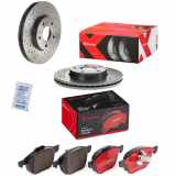 BREMBO Bremsscheibe 09.9464.1X + Bremsbelagsatz, Scheibenbremse P 24 061X