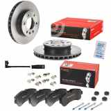 BREMBO Warnkontakt, Bremsbelagverschleiß A 00 287 + Bremsscheibe 09.A895.11 + Bremsbelagsatz, Scheibenbremse P 50 059