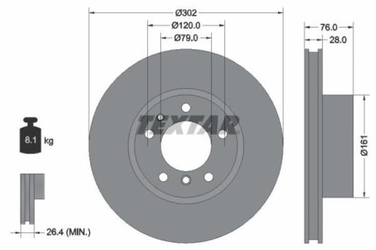 TEXTAR Warnkontakt, Bremsbelagverschleiß 98056400 + Bremsbelagsatz, Scheibenbremse 2096801 + Bremsscheibe 92042400 Bild TEXTAR Warnkontakt, Bremsbelagverschleiß 98056400 + Bremsbelagsatz, Scheibenbremse 2096801 + Bremsscheibe 92042400
