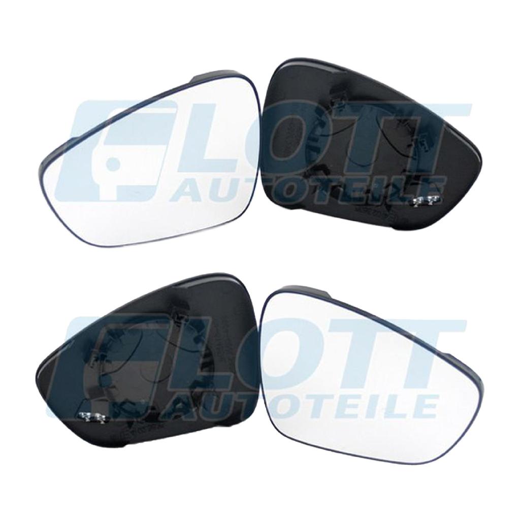 JOHNS Spiegelglas, Außenspiegel 23 08 38-81 + Spiegelglas, Außenspiegel 23 08 37-81
