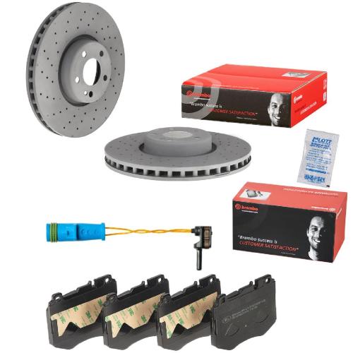 BREMBO Bremsscheibe 09.D529.23 + Warnkontakt, Bremsbelagverschleiß A 00 353 + Bremsbelagsatz, Scheibenbremse P 50 120 Bild BREMBO Bremsscheibe 09.D529.23 + Warnkontakt, Bremsbelagverschleiß A 00 353 + Bremsbelagsatz, Scheibenbremse P 50 120