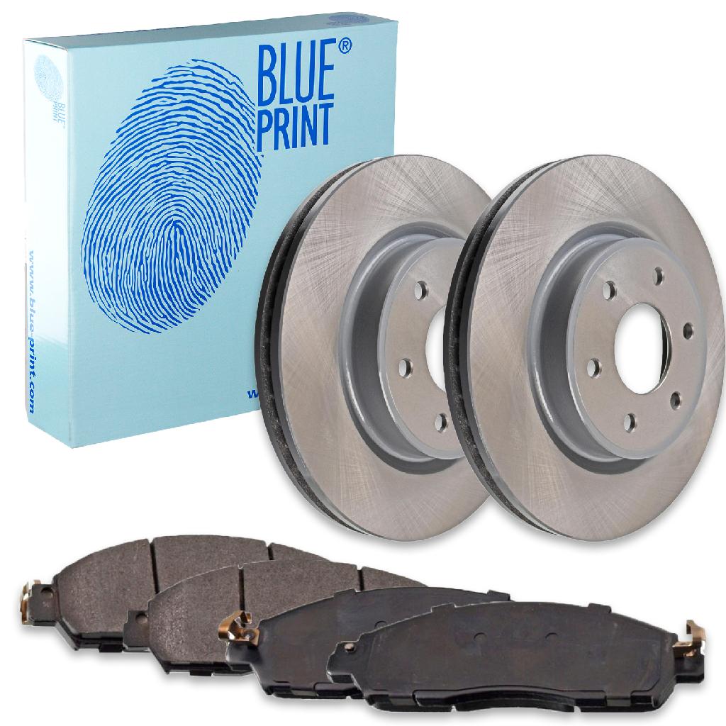 BLUE PRINT Bremsbelagsatz, Scheibenbremse ADN142183 + Bremsscheibe ADN143172