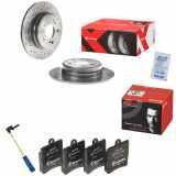 BREMBO Bremsscheibe 08.5178.3X + Bremsbelagsatz, Scheibenbremse P 50 072 + Warnkontakt, Bremsbelagverschleiß A 00 377