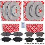 FEBI BILSTEIN Bremsbelagsatz, Scheibenbremse 16402 + Bremsbelagsatz, Scheibenbremse 16571 + Bremsscheibe 18626 + Bremsscheibe 19827