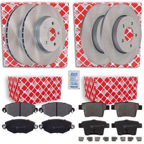 FEBI BILSTEIN Bremsbelagsatz, Scheibenbremse 16402 + Bremsbelagsatz, Scheibenbremse 16571 + Bremsscheibe 18626 + Bremsscheibe 19827 Bild FEBI BILSTEIN Bremsbelagsatz, Scheibenbremse 16402 + Bremsbelagsatz, Scheibenbremse 16571 + Bremsscheibe 18626 + Bremsscheibe 19827